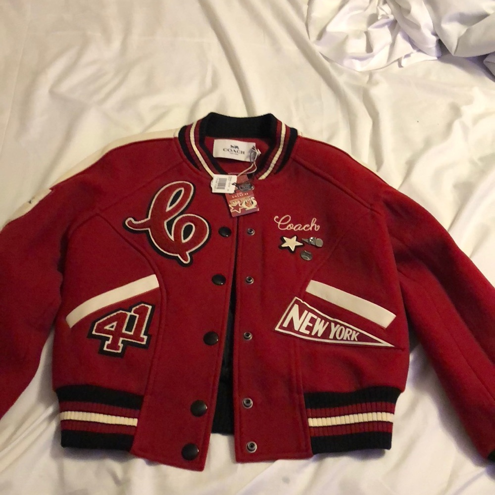 NWT Coach Varsity Jacket XS